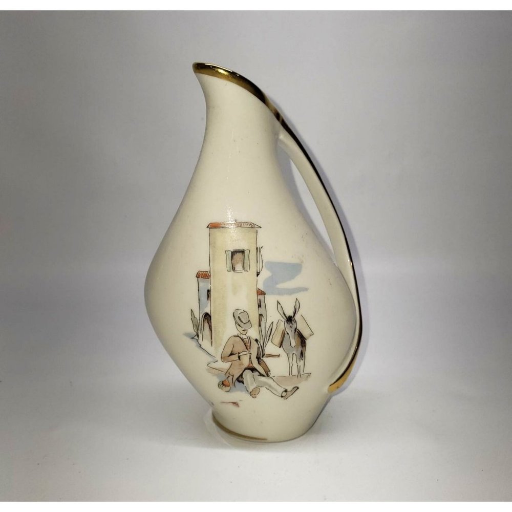 Vintage 1950's Alka Kunst Bavaria Germany, Rialto Bella Italia style vase 877